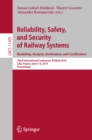 Reliability, Safety, and Security of Railway Systems. Modelling, Analysis, Verification, and Certification : Third International Conference, RSSRail 2019, Lille, France, June 4-6, 2019, Proceedings - eBook