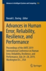 Advances in Human Error, Reliability, Resilience, and Performance : Proceedings of the AHFE 2019 International Conference on Human Error, Reliability, Resilience, and Performance, July 24-28, 2019, Wa - eBook