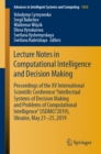 Lecture Notes in Computational Intelligence and Decision Making : Proceedings of the XV International Scientific Conference "Intellectual Systems of Decision Making and Problems of Computational Intel - eBook