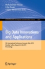 Big Data Innovations and Applications : 5th International Conference, Innovate-Data 2019, Istanbul, Turkey, August 26-28, 2019, Proceedings - Book