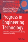 Progress in Engineering Technology : Automotive, Energy Generation, Quality Control and Efficiency - Book