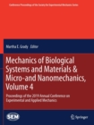 Mechanics of Biological Systems and Materials & Micro-and Nanomechanics, Volume 4 : Proceedings of the 2019 Annual Conference on Experimental and Applied Mechanics - Book