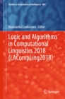Logic and Algorithms in Computational Linguistics 2018 (LACompLing2018) - eBook