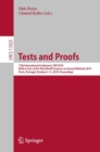Tests and Proofs : 13th International Conference, TAP 2019, Held as Part of the Third World Congress on Formal Methods 2019, Porto, Portugal, October 9–11, 2019, Proceedings - Book