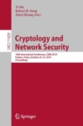 Cryptology and Network Security : 18th International Conference, CANS 2019, Fuzhou, China, October 25–27, 2019, Proceedings - Book
