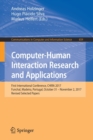 Computer-Human Interaction Research and Applications : First International Conference, CHIRA 2017, Funchal, Madeira, Portugal, October 31 - November 2, 2017, Revised Selected Papers - Book