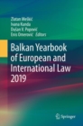 Balkan Yearbook of European and International Law 2019 - Book