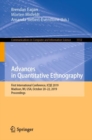 Advances in Quantitative Ethnography : First International Conference, ICQE 2019, Madison, WI, USA, October 20-22, 2019, Proceedings - eBook