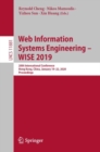 Web Information Systems Engineering - WISE 2019 : 20th International Conference, Hong Kong, China, January 19-22, 2020, Proceedings - Book