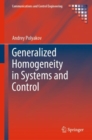 Generalized Homogeneity in Systems and Control - eBook