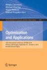 Optimization and Applications : 10th International Conference, OPTIMA 2019, Petrovac, Montenegro, September 30 - October 4, 2019, Revised Selected Papers - Book