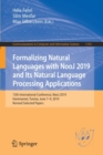 Formalizing Natural Languages with NooJ 2019 and Its Natural Language Processing Applications : 13th International Conference, NooJ 2019, Hammamet, Tunisia, June 7-9, 2019, Revised Selected Papers - Book