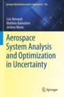 Aerospace System Analysis and Optimization in Uncertainty - Book