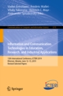 Information and Communication Technologies in Education, Research, and Industrial Applications : 15th International Conference, ICTERI 2019, Kherson, Ukraine, June 12-15, 2019, Revised Selected Papers - eBook
