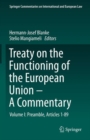 Treaty on the Functioning of the European Union - A Commentary : Volume I: Preamble, Articles 1-89 - eBook