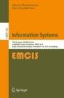 Information Systems : 16th European, Mediterranean, and Middle Eastern Conference, EMCIS 2019, Dubai, United Arab Emirates, December 9-10, 2019, Proceedings - eBook