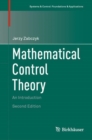 Mathematical Control Theory : An Introduction - eBook