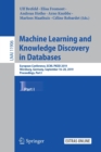 Machine Learning and Knowledge Discovery in Databases : European Conference, ECML PKDD 2019, Wurzburg, Germany, September 16-20, 2019, Proceedings, Part I - Book