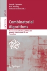 Combinatorial Algorithms : 31st International Workshop, IWOCA 2020, Bordeaux, France, June 8–10, 2020, Proceedings - Book