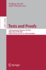 Tests and Proofs : 14th International Conference, TAP 2020, Held as Part of STAF 2020, Bergen, Norway, June 22–23, 2020, Proceedings - Book