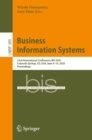 Business Information Systems : 23rd International Conference, BIS 2020, Colorado Springs, CO, USA, June 8-10, 2020, Proceedings - eBook