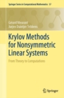 Krylov Methods for Nonsymmetric Linear Systems : From Theory to Computations - eBook