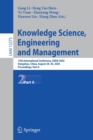 Knowledge Science, Engineering and Management : 13th International Conference, KSEM 2020, Hangzhou, China, August 28–30, 2020, Proceedings, Part II - Book