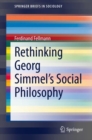 Rethinking Georg Simmel's Social Philosophy - eBook