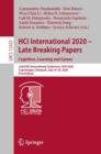 HCI International 2020 - Late Breaking Papers: Cognition, Learning and Games : 22nd HCI International Conference, HCII 2020, Copenhagen, Denmark, July 19-24, 2020, Proceedings - eBook