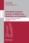 Embedded Computer Systems: Architectures, Modeling, and Simulation : 20th International Conference, SAMOS 2020, Samos, Greece, July 5–9, 2020, Proceedings - Book