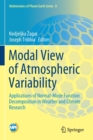 Modal View of Atmospheric Variability : Applications of Normal-Mode Function Decomposition in Weather and Climate Research - Book