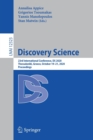Discovery Science : 23rd International Conference, DS 2020, Thessaloniki, Greece, October 19–21, 2020, Proceedings - Book