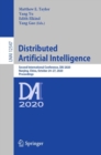 Distributed Artificial Intelligence : Second International Conference, DAI 2020, Nanjing, China, October 24–27, 2020, Proceedings - Book