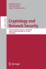 Cryptology and Network Security : 19th International Conference, CANS 2020, Vienna, Austria, December 14–16, 2020, Proceedings - Book