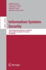 Information Systems Security : 16th International Conference, ICISS 2020, Jammu, India, December 16–20, 2020, Proceedings - Book