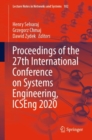 Proceedings of the 27th International Conference on Systems Engineering, ICSEng 2020 - eBook