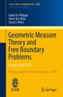 Geometric Measure Theory and Free Boundary Problems : Cetraro, Italy 2019 - eBook