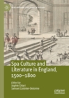 Spa Culture and Literature in England, 1500-1800 - eBook