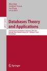 Databases Theory and Applications : 32nd Australasian Database Conference, ADC 2021, Dunedin, New Zealand, January 29 – February 5, 2021, Proceedings - Book