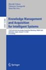 Knowledge Management and Acquisition for Intelligent Systems : 17th Pacific Rim Knowledge Acquisition Workshop, PKAW 2020, Yokohama, Japan, January 7–8, 2021, Proceedings - Book