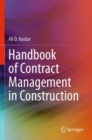 Handbook of Contract Management in Construction - Book