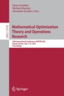 Mathematical Optimization Theory and Operations Research : 20th International Conference, MOTOR 2021, Irkutsk, Russia, July 5–10, 2021, Proceedings - Book