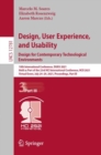 Design, User Experience, and Usability:  Design for Contemporary Technological Environments : 10th International Conference, DUXU 2021, Held as Part of the 23rd HCI International Conference, HCII 2021 - eBook