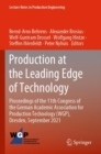 Production at the Leading Edge of Technology : Proceedings of the 11th Congress of the German Academic Association for Production Technology (WGP), Dresden, September 2021 - Book
