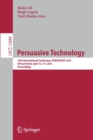 Persuasive Technology : 16th International Conference, PERSUASIVE 2021, Virtual Event, April 12–14, 2021, Proceedings - Book