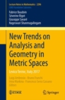 New Trends on Analysis and Geometry in Metric Spaces : Levico Terme, Italy 2017 - eBook