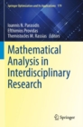 Mathematical Analysis in Interdisciplinary Research - Book