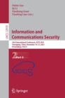 Information and Communications Security : 23rd International Conference, ICICS 2021, Chongqing, China, November 19-21, 2021, Proceedings, Part II - Book