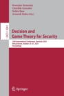 Decision and Game Theory for Security : 12th International Conference, GameSec 2021, Virtual Event, October 25–27, 2021, Proceedings - Book