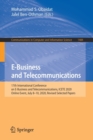 E-Business and Telecommunications : 17th International Conference on E-Business and Telecommunications, ICETE 2020, Online Event, July 8-10, 2020, Revised Selected Papers - Book